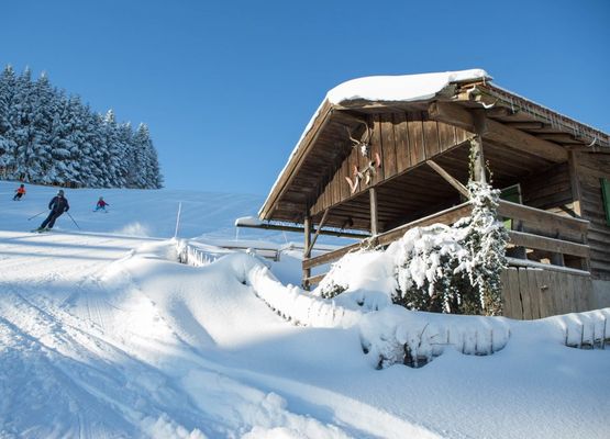 Bussjägerhof Hütte im Winter